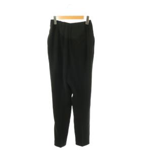 ENFOLD 23AW ELASTIC TACK TROUSERS パンツ テーパード タック 38 ブラック /HK