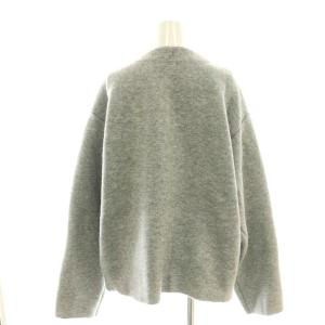 FREAK'S STORE 24AW 裏配色 スナップ ニット カーディガン F グレー 青 /CX OS