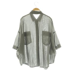 rim.ark 25AW Oversized check pattern SH シャツ 七分袖 F グレー /DO OS