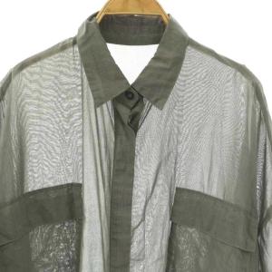 rim.ark 25AW Oversized check pattern SH シャツ 七分袖 F グレー /DO OS