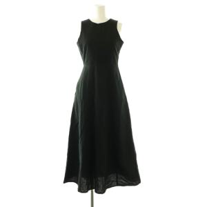 Backopen Tie Dress ワンピース ロング ノースリーブ 36 ブラック /DO OS SH