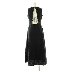 TODAYFUL Backopen Tie Dress ワンピース ロング ノースリーブ 36 ブラック /DO OS SH
