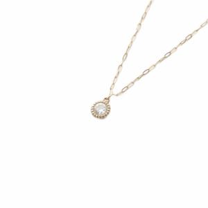 ネックレス K18 ダイヤ0.1ct