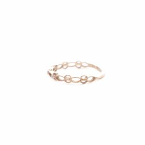 agete 指輪 ピンキーリング K10 PG ダイヤ 0.02ct ピンクゴールド /SR SH