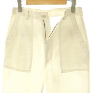 MADISONBLUE 24SS FATIGUE PANTS L.oz BS パンツ ベイカーパンツ カットオフ 01 ホワイト