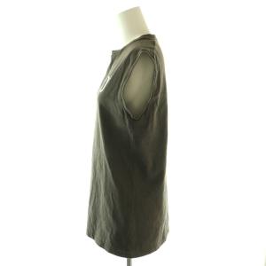 MADISONBLUE HELLO NOSLEEVE TEE カットソー ノースリーブ M グレー /HK OS