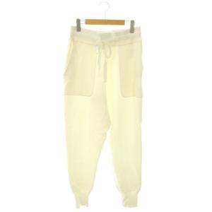 24AW DOUBLE FACE KNIT PT ニットパンツ ジョガーパンツ イージー 01 ホワイト