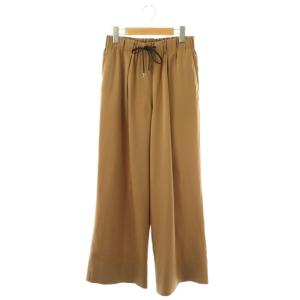 2-wayストレッチ イージーセミワイドパンツ 36 キャメル /DF OS