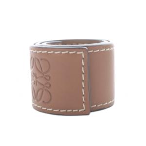 LOEWE レザー アナグラム ブレスレット ロゴ 茶色 ブラウン /SR OH