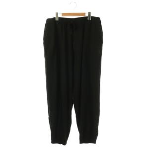 シルクネップドローストリングパンツ 3 ブラック