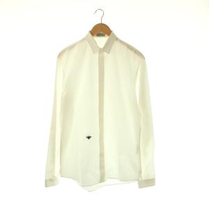 BEE刺繍 シャツ カジュアルシャツ 41 白 ホワイト /AQ OS