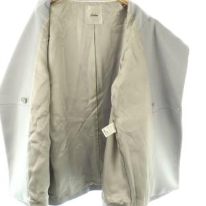 Leilian カシミヤスタンドカラーコート 9 サックスブルー