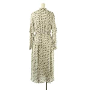 ANAYI 24AW バレエシューズプリントフリルワンピース 36 アイボリー