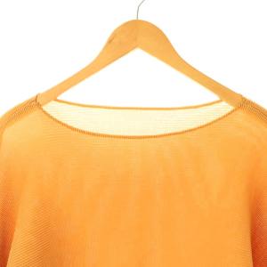 me ISSEY MIYAKE 24SS ストレッチプリーツドルマントップス オレンジベージュ