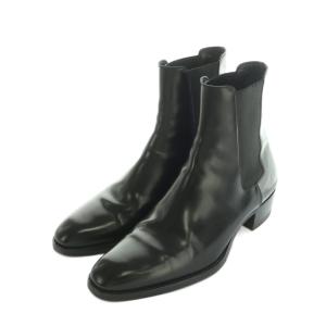SAINT LAURENT PARIS Wyatt Chelsea Boots 40 ブラック 443213