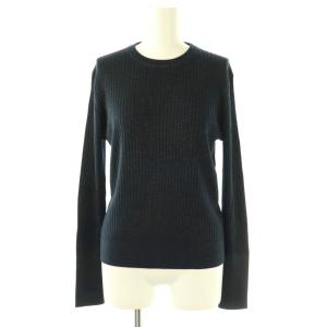 Lurex sweater rib knit tee リブニット カットソー S ネイビー /DO OS