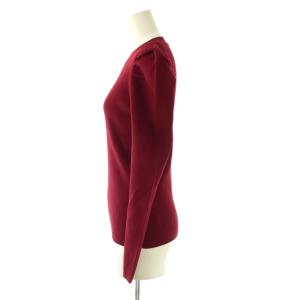 Aveniretoile パフスリーブハイネックリブニット カットソー 長袖 36 レッド /DO OS