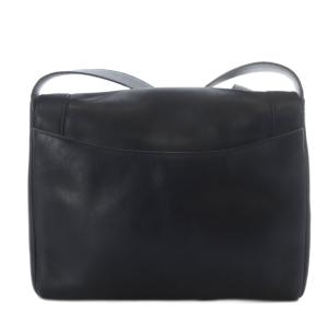 Salvatore Ferragamo ショルダーバッグ ワンショルダー ガンチーニ フラップ レザー ブラック /YO8 OH