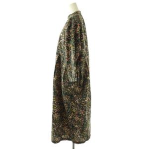 JOURNAL STANDARD LUXE 24SS リバティフラワーampleプルワンピース ロング 長袖 モスグリーン マルチカラー /DO OS