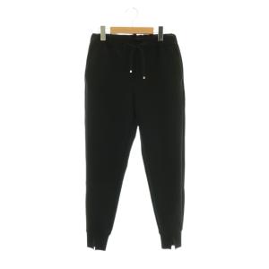 ニットリブジョガーパンツ ジッパーフライ 0 ブラック /DO OS