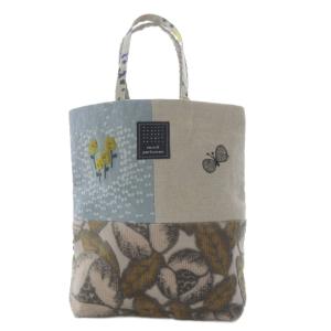 toast bag トートバッグ ハンドバッグ グレー ブルー /YO4