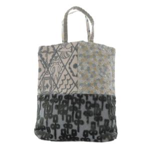 mina perhonen toast bag トートバッグ ハンドバッグ グレー ブルー /YO4