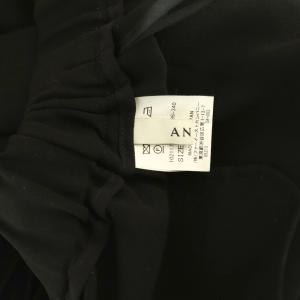 ANAYI ソフトダブルクロスパンツ イージー 34 ブラック /DO OS