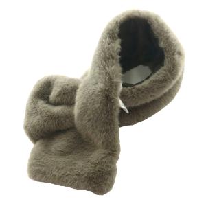 フェイクファーティペット ブラウングレー /SS OS