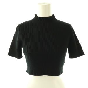 PORTRAIT SHORT SLEEVE TOP トップ カットソー ニット 半袖 1 ブラック /HK