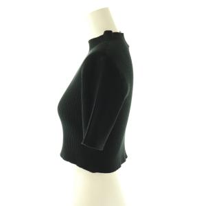 CFCL PORTRAIT SHORT SLEEVE TOP トップ カットソー ニット 半袖 1 ブラック /HK