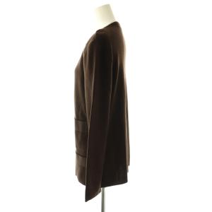 Salvatore Ferragamo クルーネックカーディガン M 茶 ブラウン /AQ OS