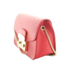 FURLA メトロポリス ミニ ショルダーバッグ フラップ 赤 /MI OS