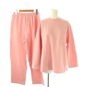 スウェット パンツ セットアップ ルームウェア パジャマ M ピンク /ES OS