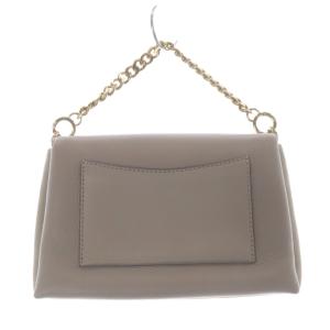 TORY BURCH レザー ターンロック ショルダーバッグ ハンドバッグ 2way 茶色 ブラウン /SR