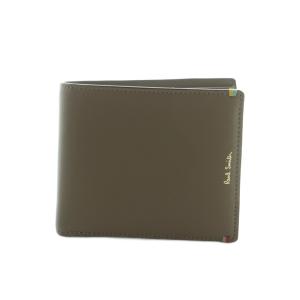 二つ折りウォレット 財布 小銭入れ レザー ブラウン /MI OS