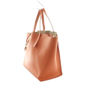 FURLA サリー トートバッグ レザー オレンジ /MI OS