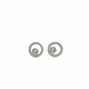 CREATIVITY CIRCLE SMALL ピアス シルバー色 /SR