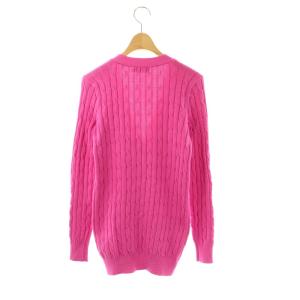 POLO RALPH LAUREN カーディガン ニット 長袖 コットン S ピンク /NR OS