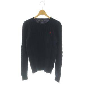 長袖ニット セーター S ネイビー /HK OS