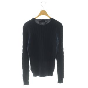 POLO RALPH LAUREN 長袖ニット セーター S ネイビー /HK OS