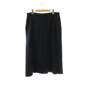 JIL SANDER ウール スカート ロング 40 ネイビー /HK OS