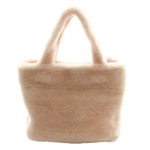PRADA トライアングル ムートン2WAYバッグ ピンク 1BG378