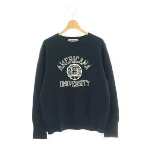 College C/N Sweat スウェット プルオーバー 長袖 ネイビー /HK OS