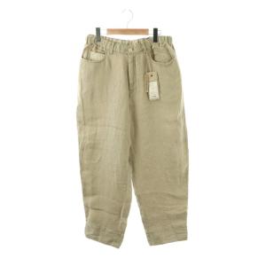 26SS Centenaire 25/1 テーパードパンツ リネン F グレージュ