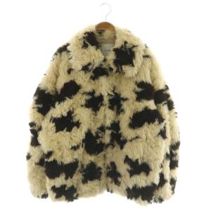 24AW COW BOA BLOUSON 1 アイボリーダークブラウン