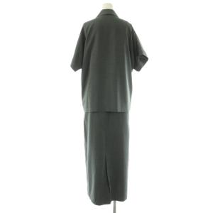 N.Natural Beauty Basic 24SS ハーフスリーブジャケット&キャミワンピース ロング M グレー /HK OS