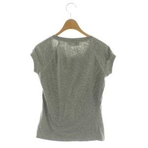 MONCLER ロゴ 半袖Tシャツ カットソー S グレー ホワイト /ES OS