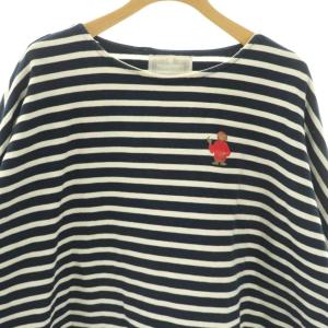 BEARDSLEY ×E.T カットソー ワイド ボーダー F ネイビー ホワイト /ES OS