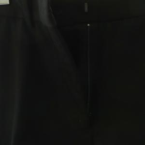 JOSEPH 24SS ギャバジンストレッチストレートレッグパンツ ジッパーフライ 34 ブラック /DO OS