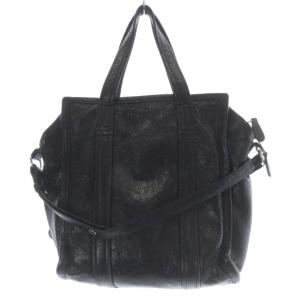 BALENCIAGA 2way レザー バザールショッパー XS ブラック 452458